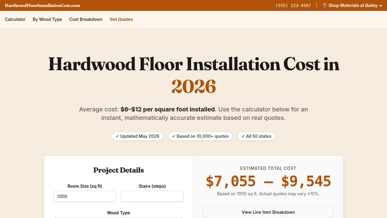 HardwoodFloorInstallationCost.com logo
